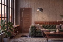 Ausziehbare Bogenlampe LOUNGE DEAL 170-210cm chrom gebürstet Marmorfuß Stehlampe