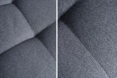 Moderne XXL Wohnlandschaft KENT 305cm anthrazit Federkern Bigsofa inkl. Hocker