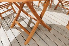 Massiver Gartentisch EMPIRE TEAK 120cm natur Teakholz rund klappbar Outdoor Balkontisch
