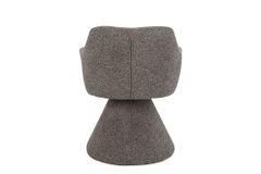 Drehbarer Stuhl AMBIENTO braun Strukturstoff 180° mit Auto-Return Polsterstuhl