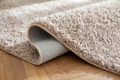 Design Teppich ORGANIC 230x160cm taupe Hochflor Indoor-Teppich organische Form