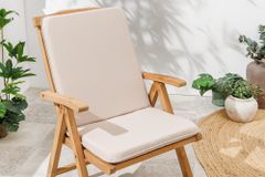 Outdoor Sitzkissen COMFORT LINE 50x100cm beige für Niedriglehner-Stuhl Polsterauflage