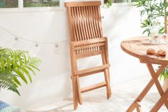 Massiver Gartenstuhl EMPIRE TEAK Teakholz klappbar Hochlehner wetterfest