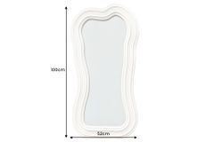 Design Wandspiegel ALICE II 100cm weiß