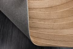 3D strukturierter Kurzflor Teppich WAVE 230x160cm beige Hoch-Tief-Effekt