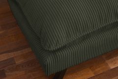 Modernes Schlafsofa COCOONING 190cm grün Cord 3-Sitzer Couch