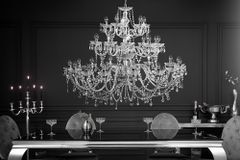 Design Kronleuchter CRYSTAL XXL 120cm klar Acryl 30-armig Kristall-Lampe