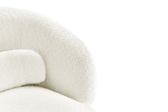 Drehbarer Design Sessel BOSSA NOVA beige Bouclé