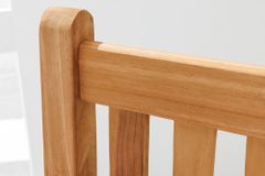 Outdoor Gartenbank EMPIRE TEAK 120cm natur Massivholz