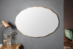 Eleganter Wandspiegel ELEGANCIA 100cm gold ovales Design