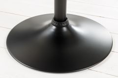 Höhenverstellbarer Barhocker COMFORT antik braun Microfaser drehbar mit Lehne Metall schwarz