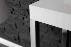 Design Konsole WHITE DESK 120cm weiß Hochglanz Bürotisch