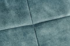 Bequemer Sessel SCANDINAVIA petrol Samt schwarze Metallbeine mit Armlehne