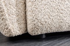 Modernes Big Sofa ROYAL 295cm champagner beige Bouclé Federkern XXL-Couch