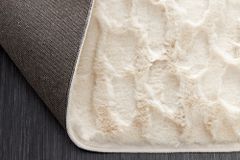 3D Hochflor Teppich DUNE 230x160cm beige Hoch-Tief-Effekt
