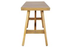 Outdoor Sitzbank BALI 110cm natur honey Akazienholz wetterfest Balkonbank