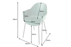 Nachhaltiger Design Stuhl UPCYCLING ME grün 75% Ocean Plastik Indoor Outdoor