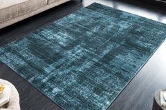 Moderner Teppich SOFT TOUCH 230x160cm blau Kurzflor Indoor-Teppich