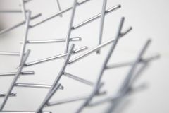 Design Schale STRUCTURE 45cm silber pulverbeschichtetes Metall