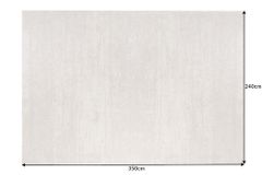 Design Teppich MODERN ART XXL 350x240cm beige Used Look Baumwolle Vintage Flachgewebe