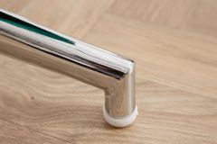 Design Sessel MR. LOUNGER grau chrom Samt höhenverstellbar drehbar Retro