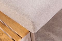 Outdoor Lounge MOBILE MODULAR greige Garten-Sitzgruppe inkl. Tisch und Kissen