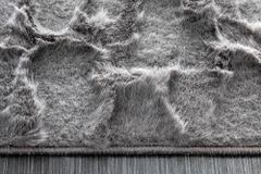 3D Hochflor Teppich DUNE 230x160cm anthrazit Hoch-Tief-Effekt