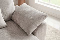 Stilvolles Sofa SOHO 225cm beige Chenille 3-Sitzer Couch mit Wellenunterfederung