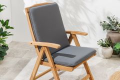 Massiver Gartenstuhl EMPIRE TEAK Teakholz klappbar