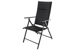 Outdoor Gartenstuhl COMFORT LINE anthrazit zusammenklappbar wetterfest Hochlehner