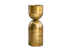 Moderne Vase SANDGLASS L 55cm messing Eisen handmade beidseitig nutzbar
