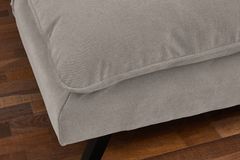 Modernes Schlafsofa COCOONING 190cm beige Chenillestoff 3-Sitzer Couch
