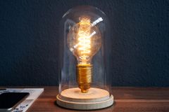 Industrial Tischlampe EDISON 22cm Glühbirne Tischleuchte