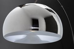 Ausziehbare Bogenlampe LOUNGE DEAL 170-210cm chrom Marmorfuß Stehlampe