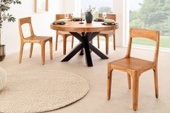 Massiver Stuhl ORGANIC braun Akazienholz honey finish handmade