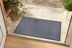 Strapazierfähige Fußmatte CLEAN 60x40cm grau Fußabtreter Modern Design