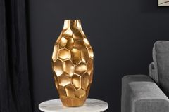 Elegante Vase ORGANIC ORIENT 45cm gold Hammerschlag Design