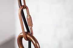 Design Hängelampe INDUSTRIAL 45cm kupfer geflammt Industrial Stil
