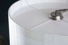 Design Bogenlampe EXTENSO 230cm weiß Stehlampe mit weißem Marmorfuß
