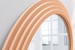 Design Wandspiegel WAVE 160cm apricot Pastell Rundbogen Spiegel