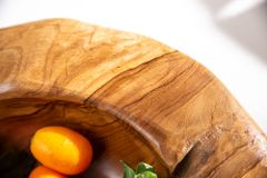 Massive Schale NATURE ROOT 30cm natur Teakholz Wurzelholz