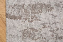 Vintage Baumwoll-Teppich MODERN ART 240x160cm beige grau verwaschen Used Look