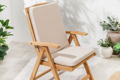 Massiver Gartenstuhl EMPIRE TEAK Teakholz klappbar