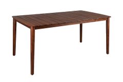Wetterfester Gartentisch KOPENHAGEN 160cm braun Akazie honey finish Massivholz Outdoor