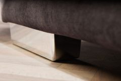 Modernes XXL Ecksofa DECADENCIA 320cm dunkelgrau Samt inkl. Kissen Bigsofa