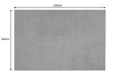 Design Teppich CLOUD 9 230x160cm schwarz Hochflor Indoor-Teppich