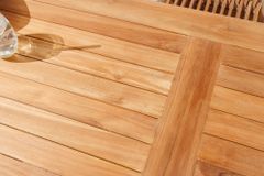 Massiver Gartentisch EMPIRE TEAK 180cm natur Teakholz