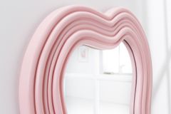 Design Wandspiegel ALICE II 100cm pastell rosa