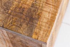 Massives 2er Set Beistelltisch CURACAO 45cm natur Mangoholz Würfel handmade Couchtisch