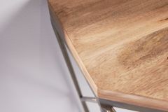 Filigrane Konsole DIAMOND 90cm Mango messing Massivholz Metall